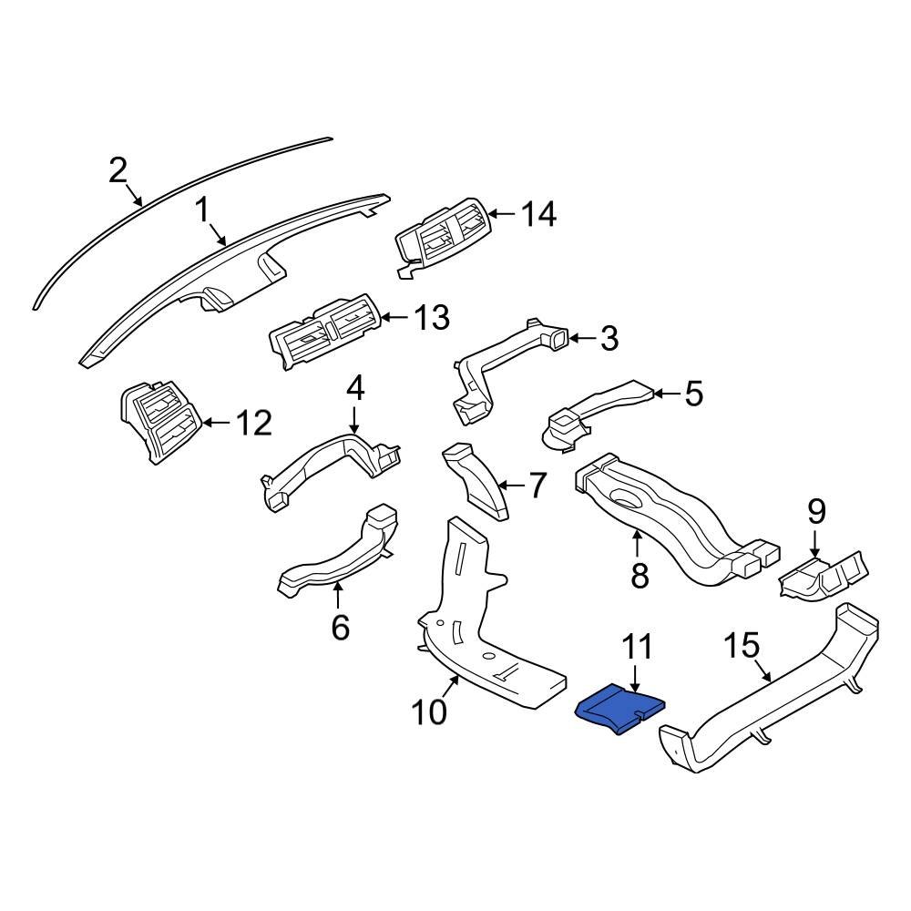 Bmw Oe Right Cabin Air Intake Duct