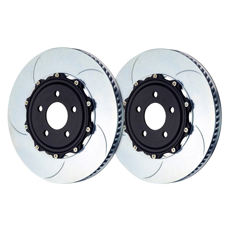 Brembo Gt Series Slotted Piece Curved Vane Type V Brake Rotors