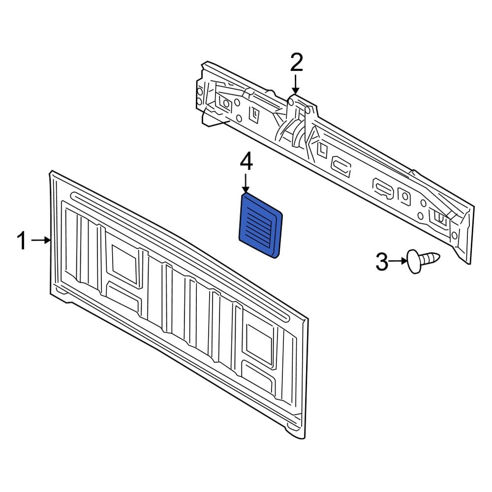 Dodge Oe Ab Rear Quarter Panel Air Vent Grille