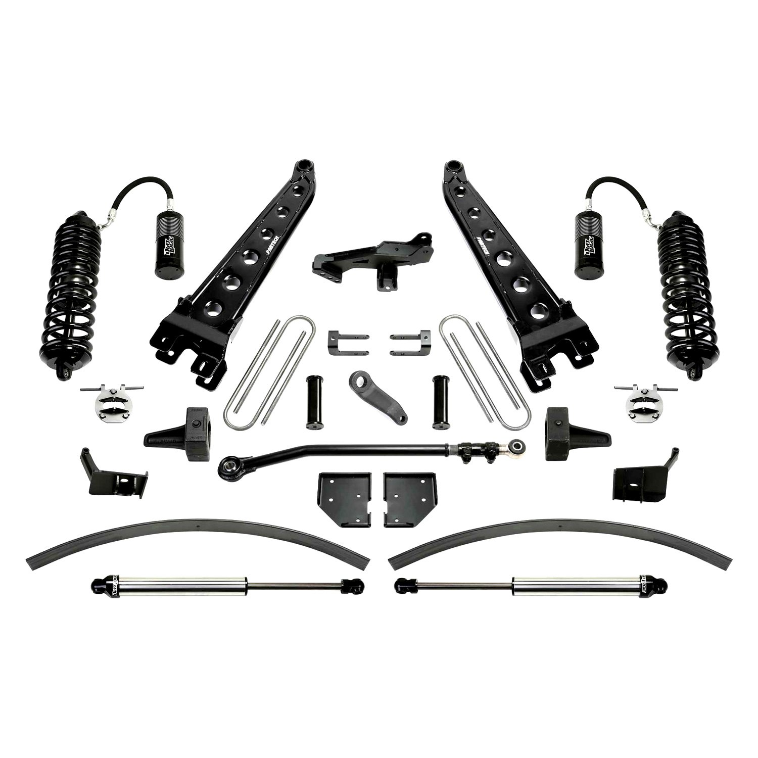 Fabtech K2301DL 8 X 6 Radius Arm Front And Rear Suspension Lift Kit