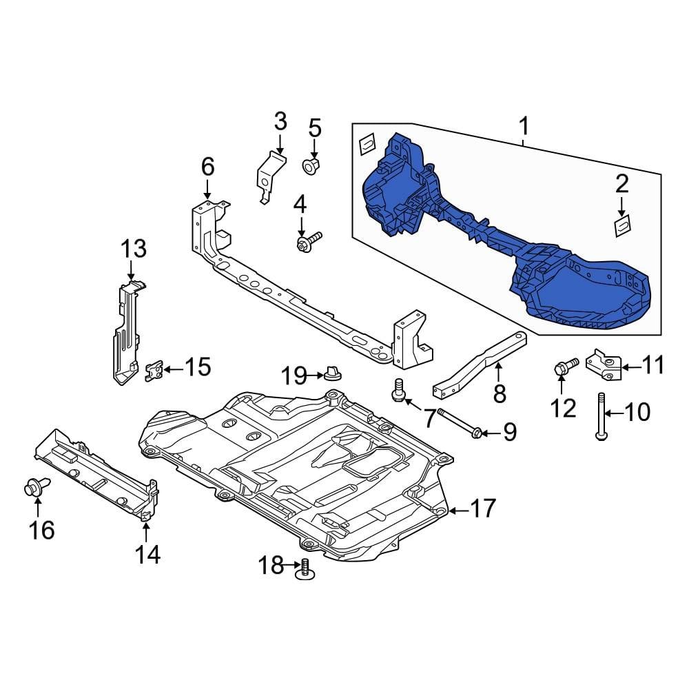 Ford Oe Cm Z A A Front Radiator Support Panel