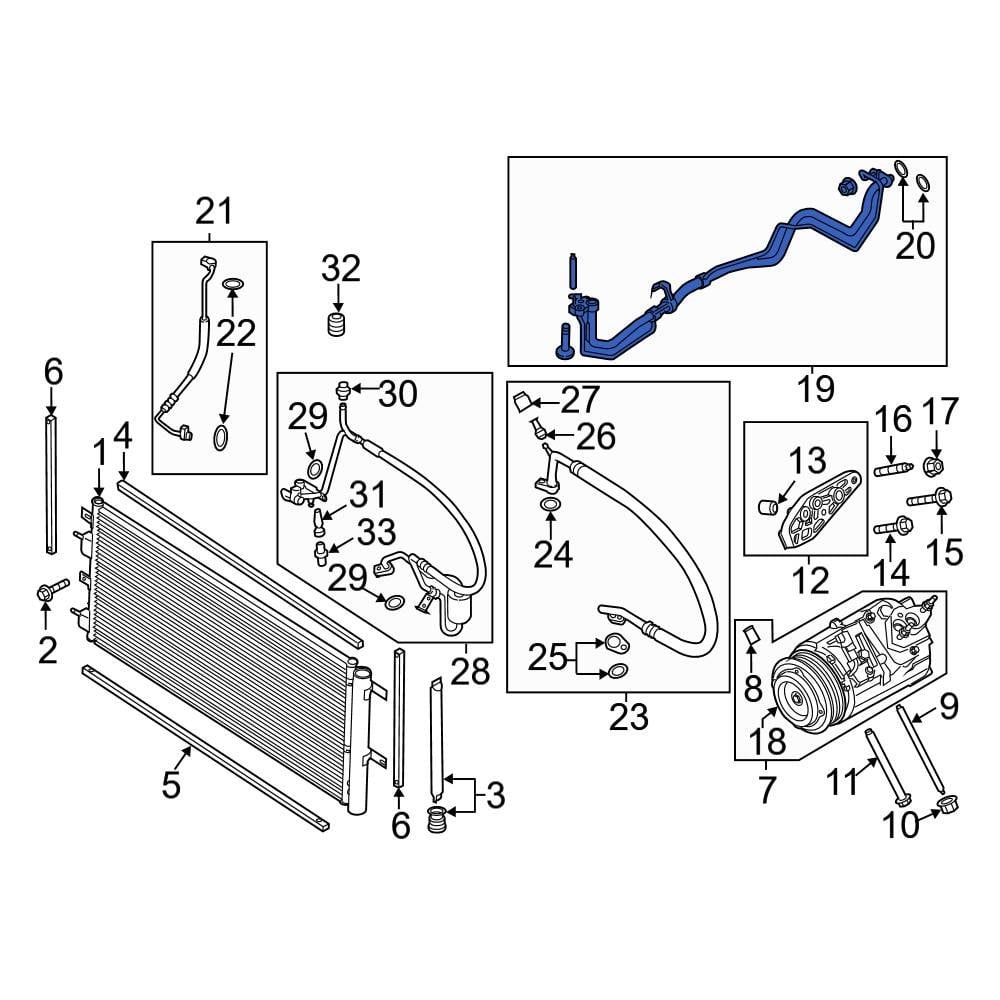 Ford OE DG9Z19972B A C Refrigerant Discharge Hose