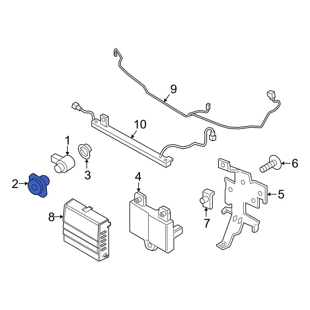 Ford Oe Kb Z A Bcptm Front Left Outer Parking Aid Sensor Housing