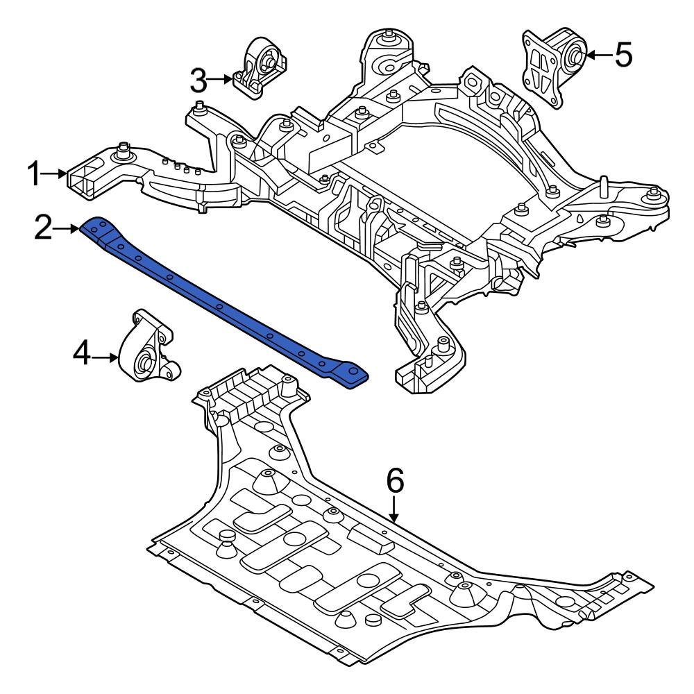 Genesis Oe E Gi Front Suspension Crossmember Reinforcement