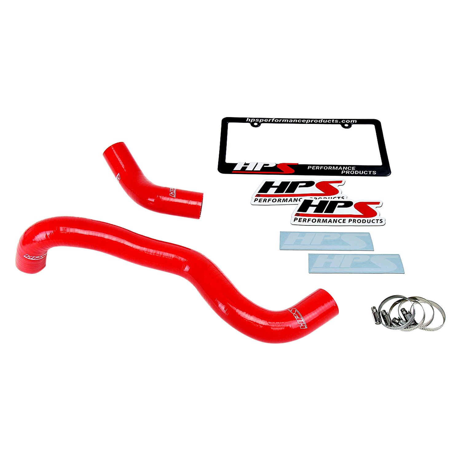 Hps Red Silicone Engine Coolant Radiator Hose Kit