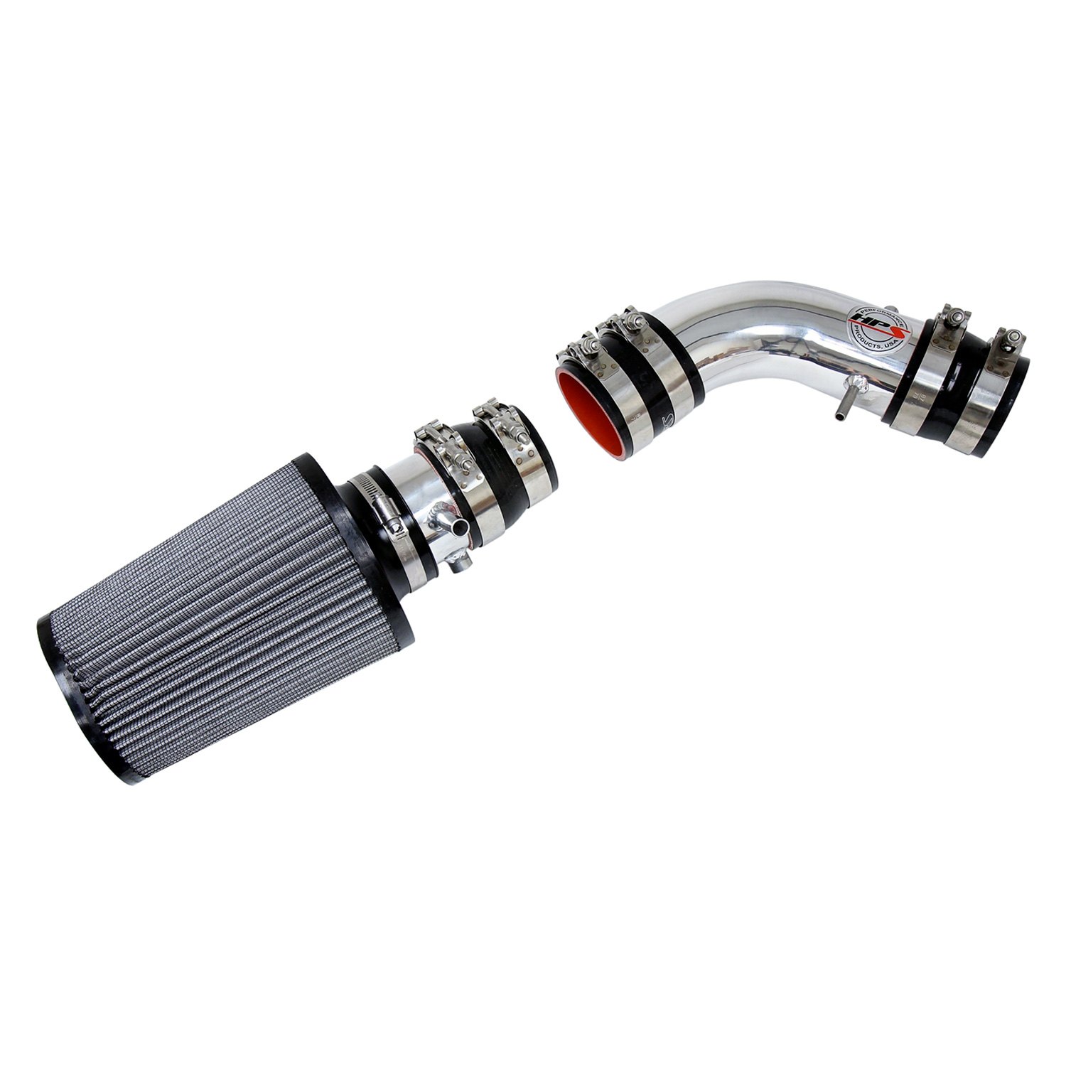 HPS Silicone Hoses 827 507P Aluminum Polished Short Ram Air Intake