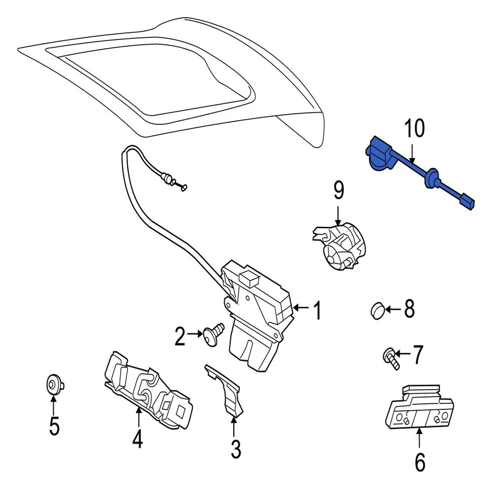 Jaguar Oe C S Rear Liftgate Latch Release Switch