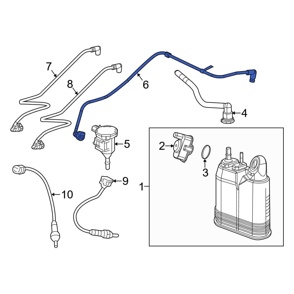 Jeep OE 68426845AB Vacuum Hose