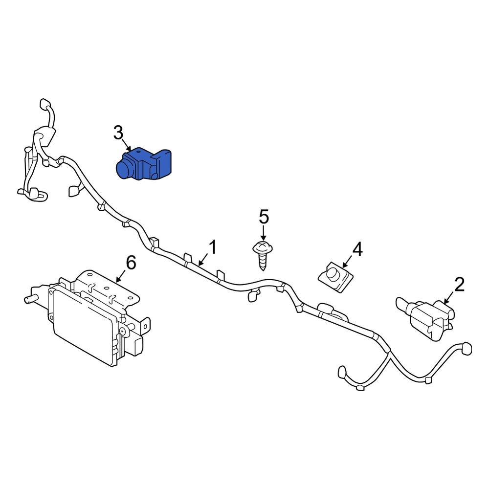 Kia Oe D Rear Outer Parking Aid Sensor