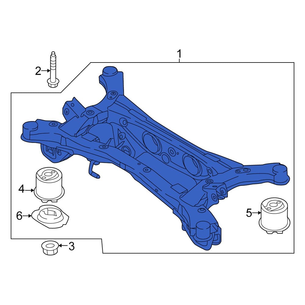 Kia OE 62405CW051 Front Suspension Subframe Crossmember