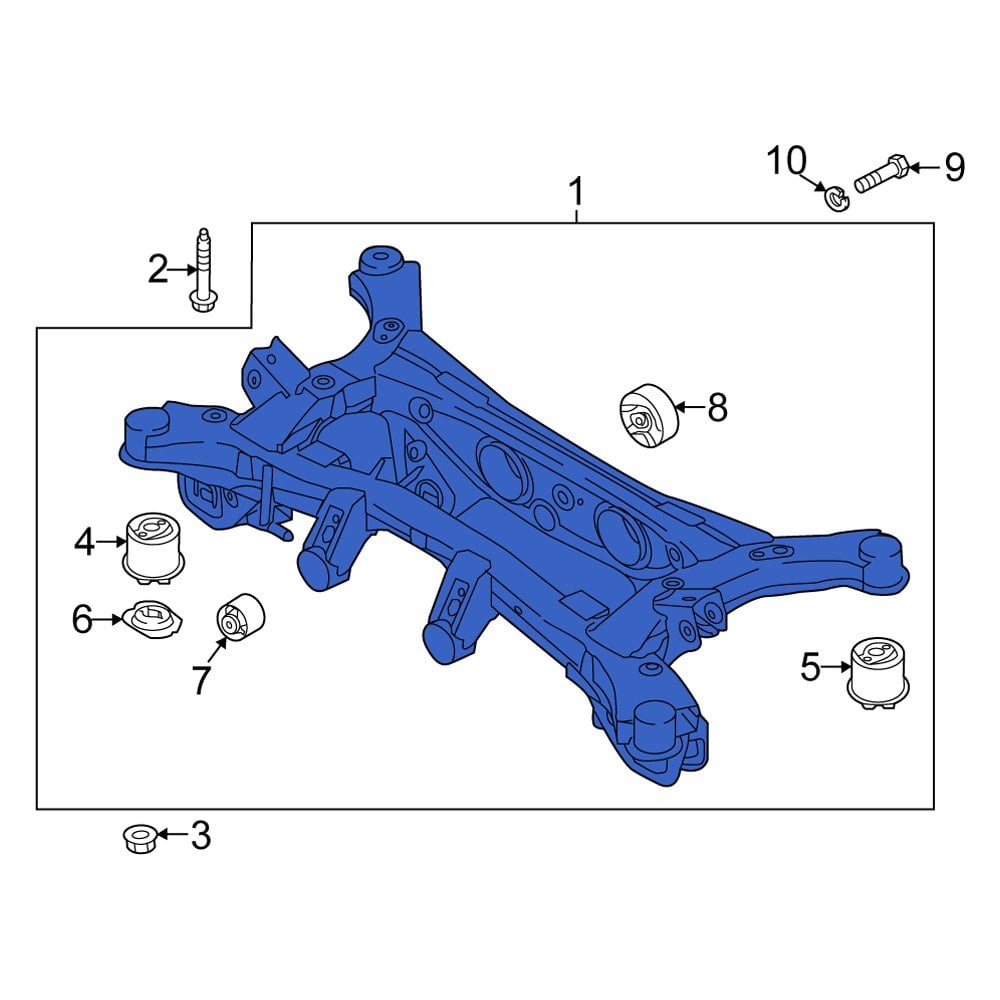 Kia Oe Cw Rear Suspension Subframe Crossmember