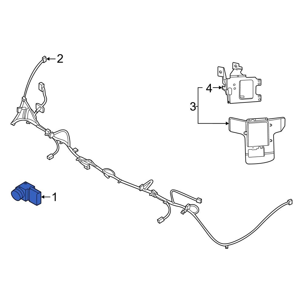 Kia OE 99310F6000DU2 Front Outer Parking Aid Sensor