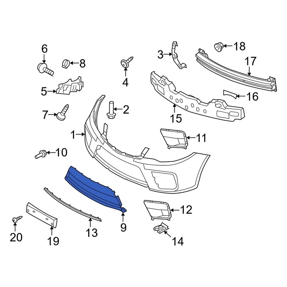 Kia OE 865601M300 Front Lower Grille