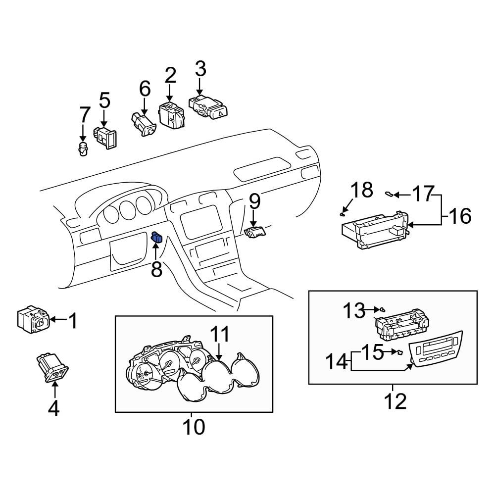 Lexus OE 8862506040 Cabin Air Temperature Sensor