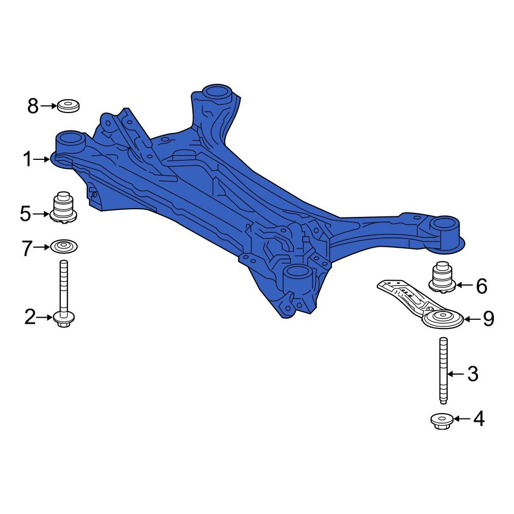 Lexus OE 5120606130 Rear Suspension Subframe Crossmember