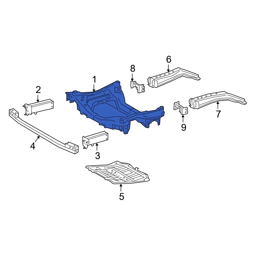 Lexus OE 5120111020 Front Suspension Subframe Crossmember