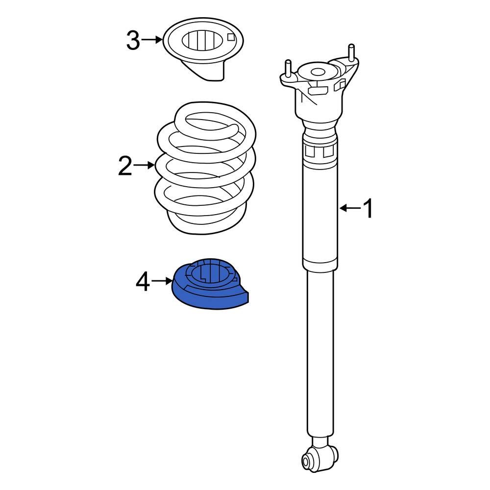 Mercedes Benz OE 2463220084 Front Lower Coil Spring Insulator
