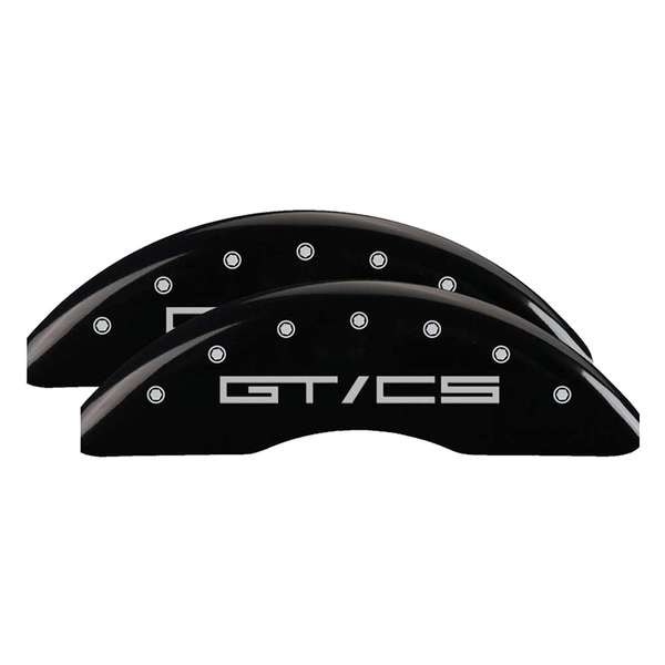 MGP 10200SGTCBK Gloss Black Caliper Covers With GT CS Engraving