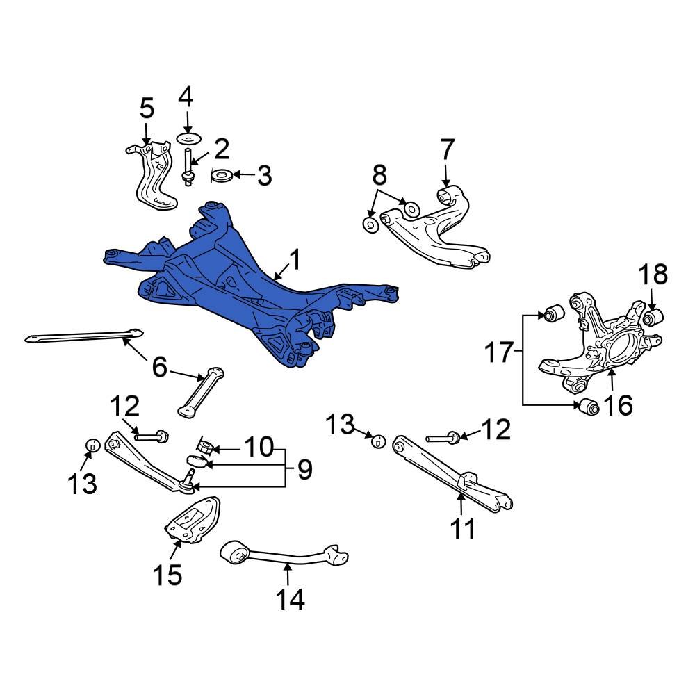 Mitsubishi Oe A Rear Suspension Subframe Crossmember