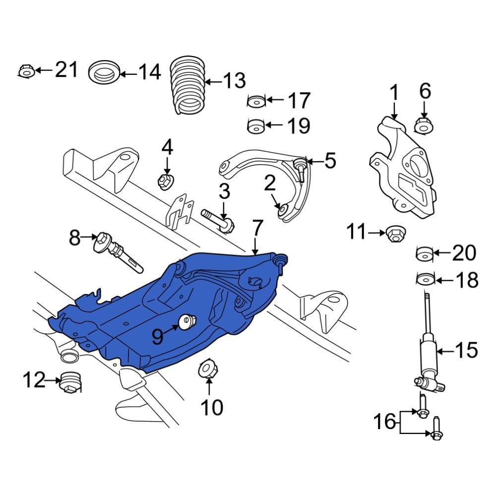 Ram Oe Ah Front Right Lower Suspension Control Arm