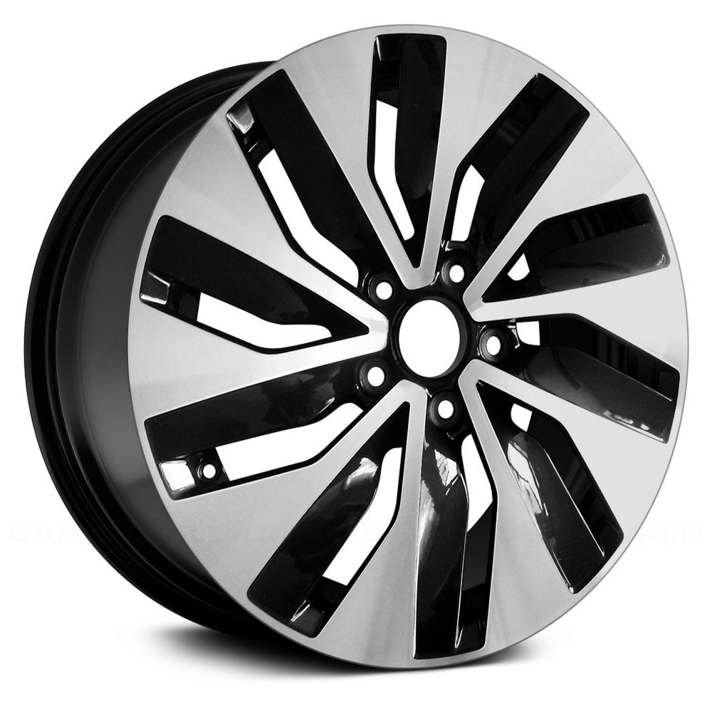 Replace ALYVZ078U45 10 Spiral Spoke Machined And Black 17x6 Alloy