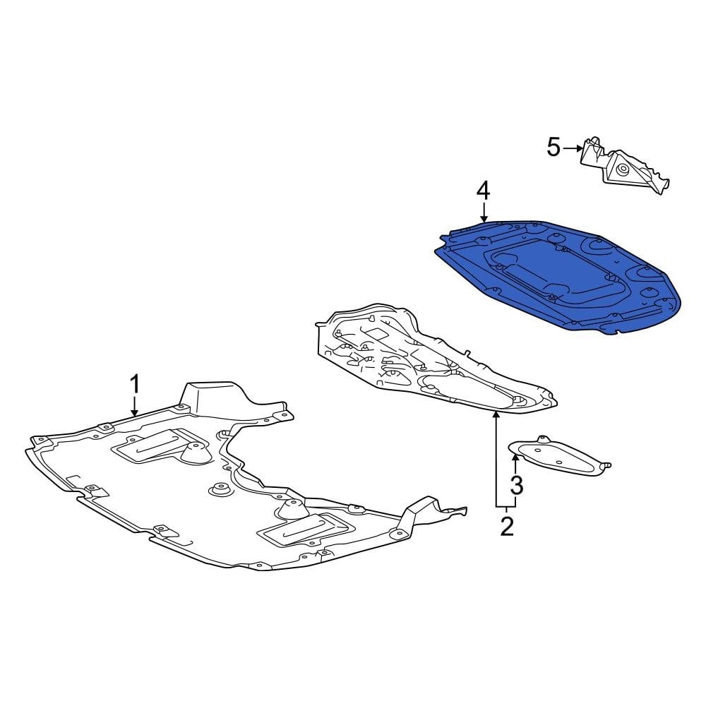 Toyota OE 5142062010 Front Lower Radiator Support Splash Shield