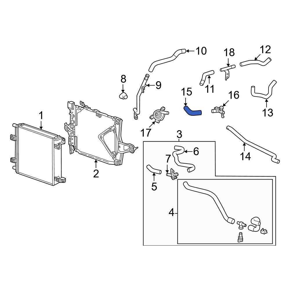 Toyota Oe F Engine Coolant Bypass Hose