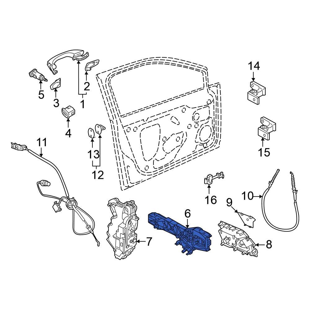 Volkswagen Oe H D Front Right Exterior Door Handle Base