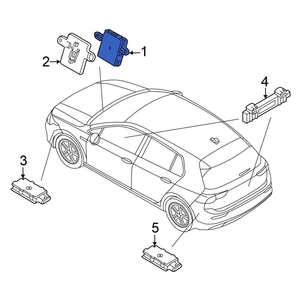 Volkswagen Oe Wa J Keyless Entry Module