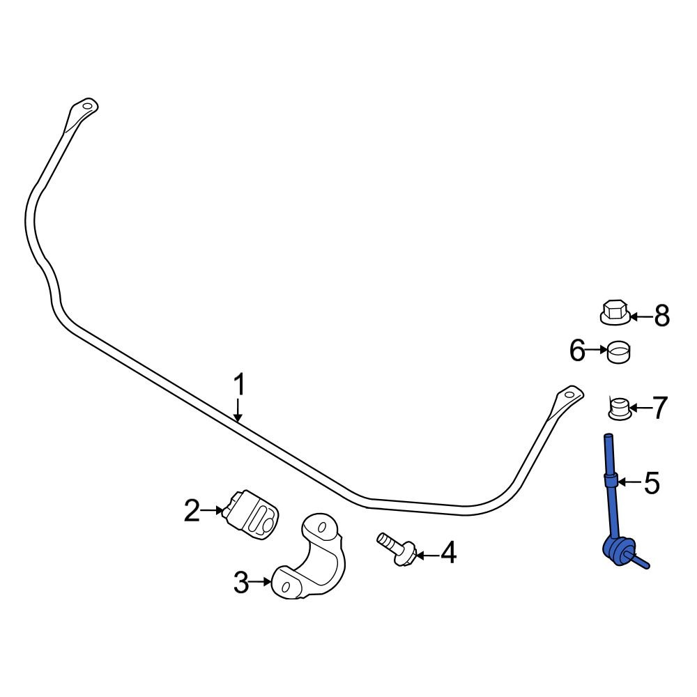 Volvo OE 31262931 Rear Suspension Stabilizer Bar Link