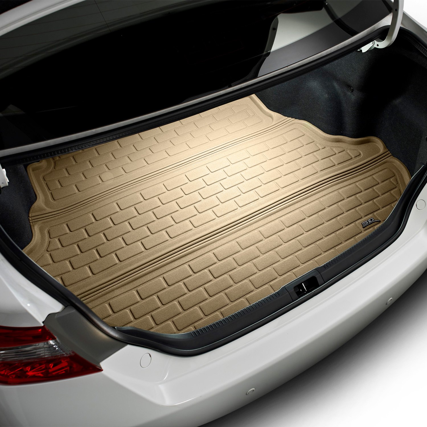 Kagu Rubber 3D MAXpider Front Row Custom Fit All-Weather Floor Mat for Select Acura MDX Models Tan 