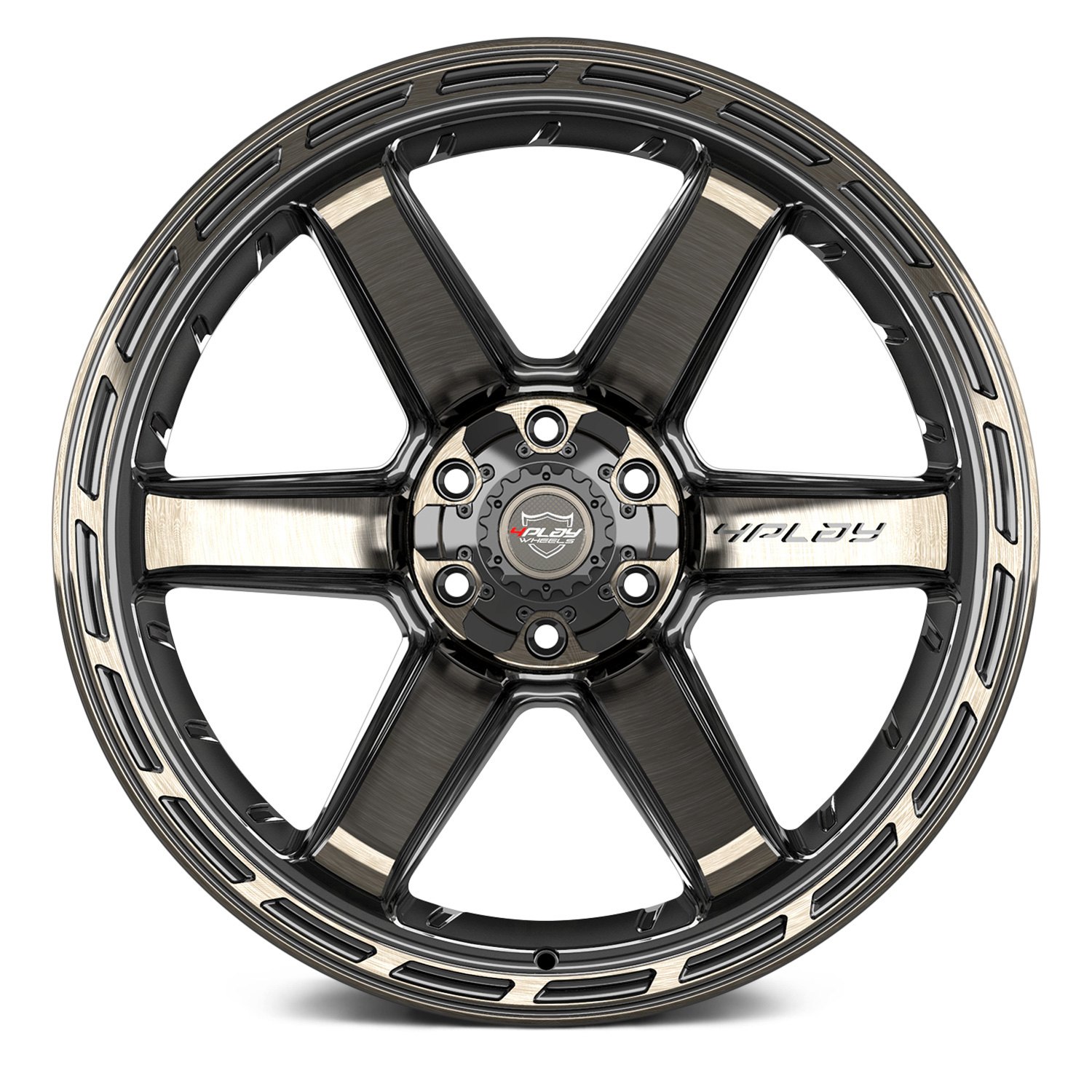 4PLAY® 4P63 Wheels - Black with Brushed Face Rims 4PLAY® 4P63 Wheels - Black with Brushed Face Rims