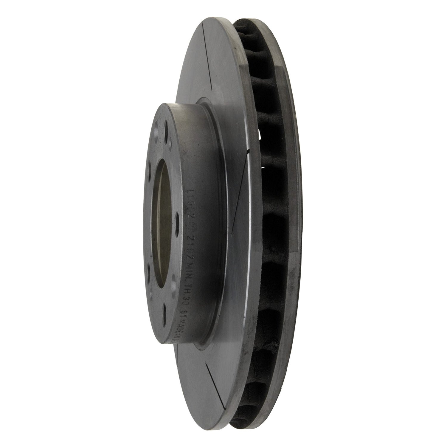 ACDelco® 18A739A Silver™ Slotted Vented Front Driver Side Brake Rotor