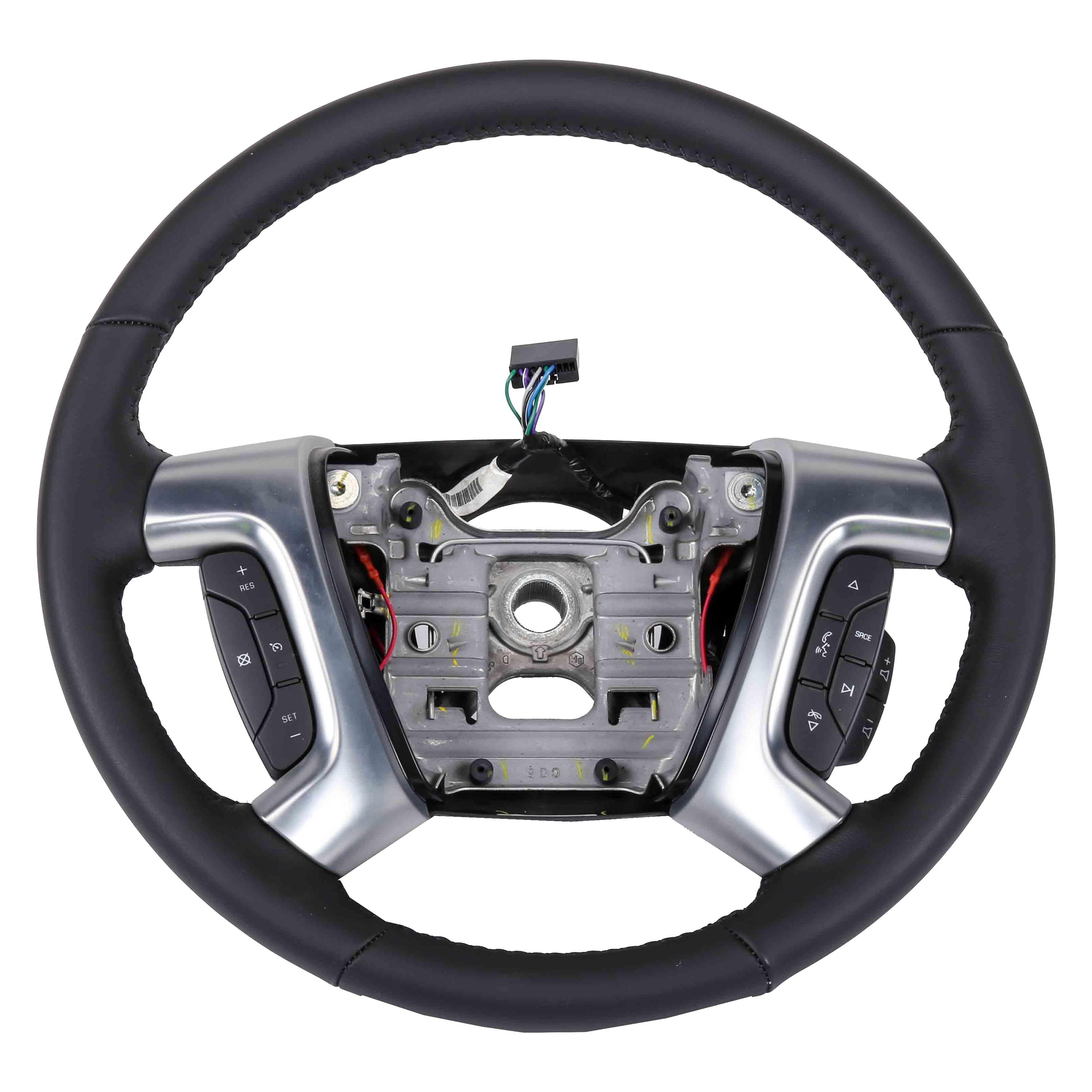 ACDelco® 84088369 4Spoke Ebony Leather Wrapped Steering Wheel