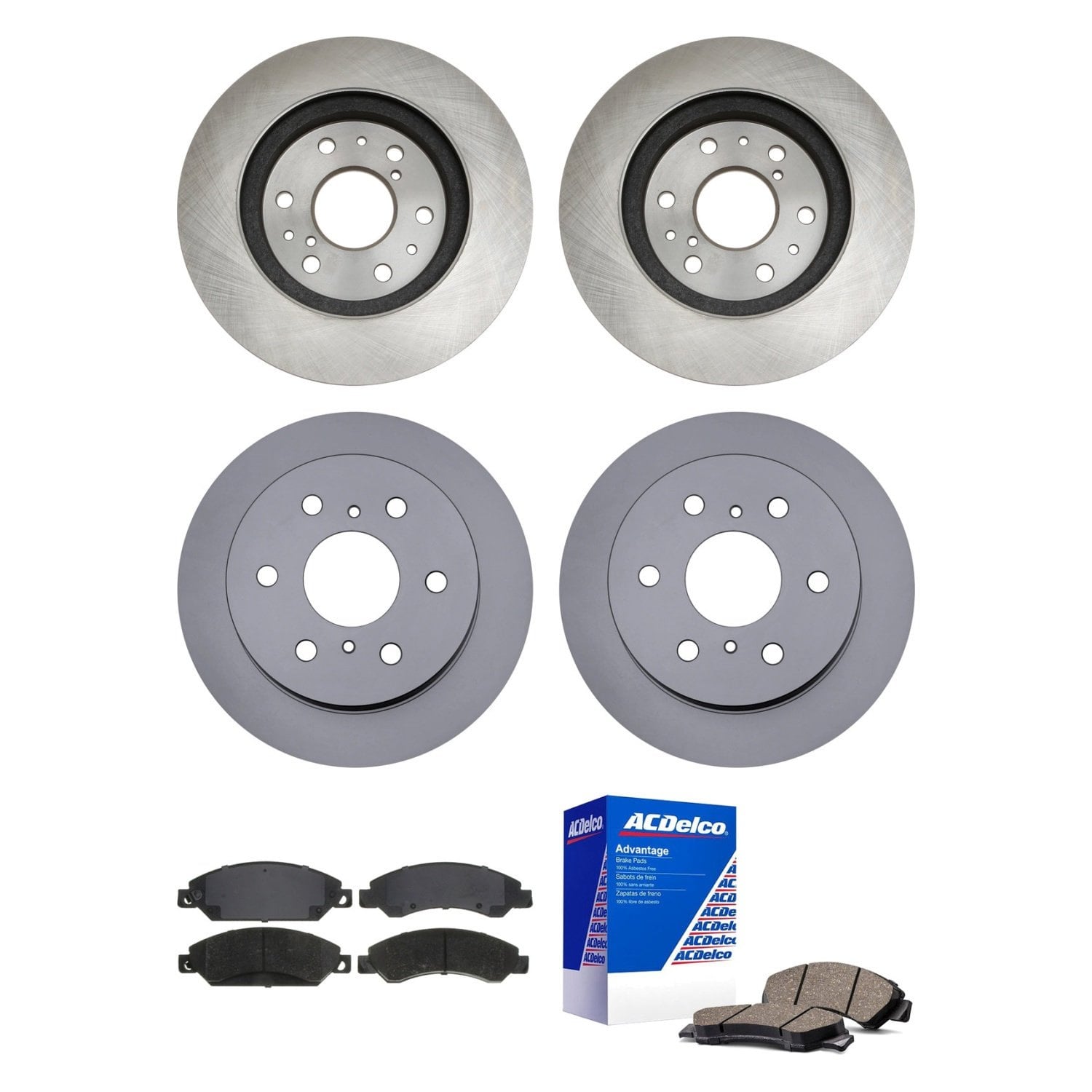 Low Dust Brake Pads ACDelco Silver 14D1421CHF2 Ceramic Front Disc Brake Pad Set With Hardware Clips H 885379 - View #7