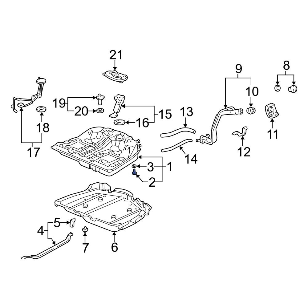 Acura OE 9280012000 Fuel Tank Drain Plug