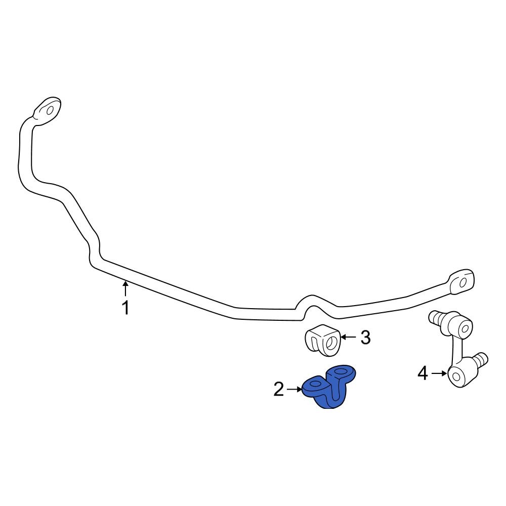 Acura OE 51308SL0000 Rear Suspension Stabilizer Bar Bracket