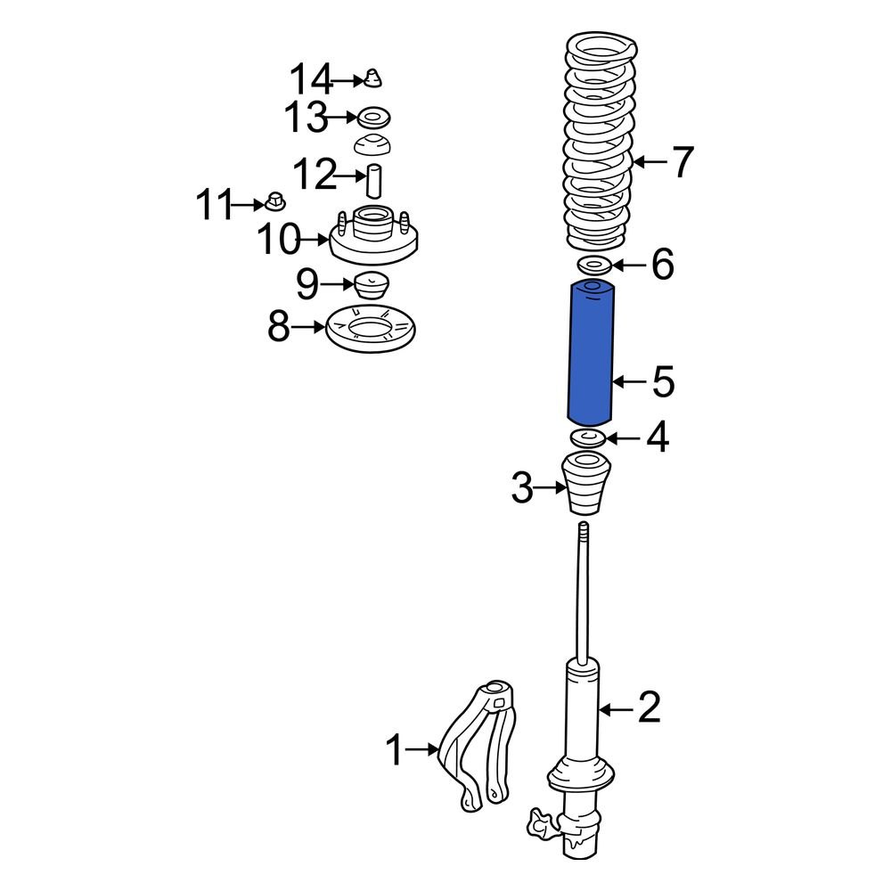 Acura OE 51687SR0A02 Front Suspension Strut Bellows