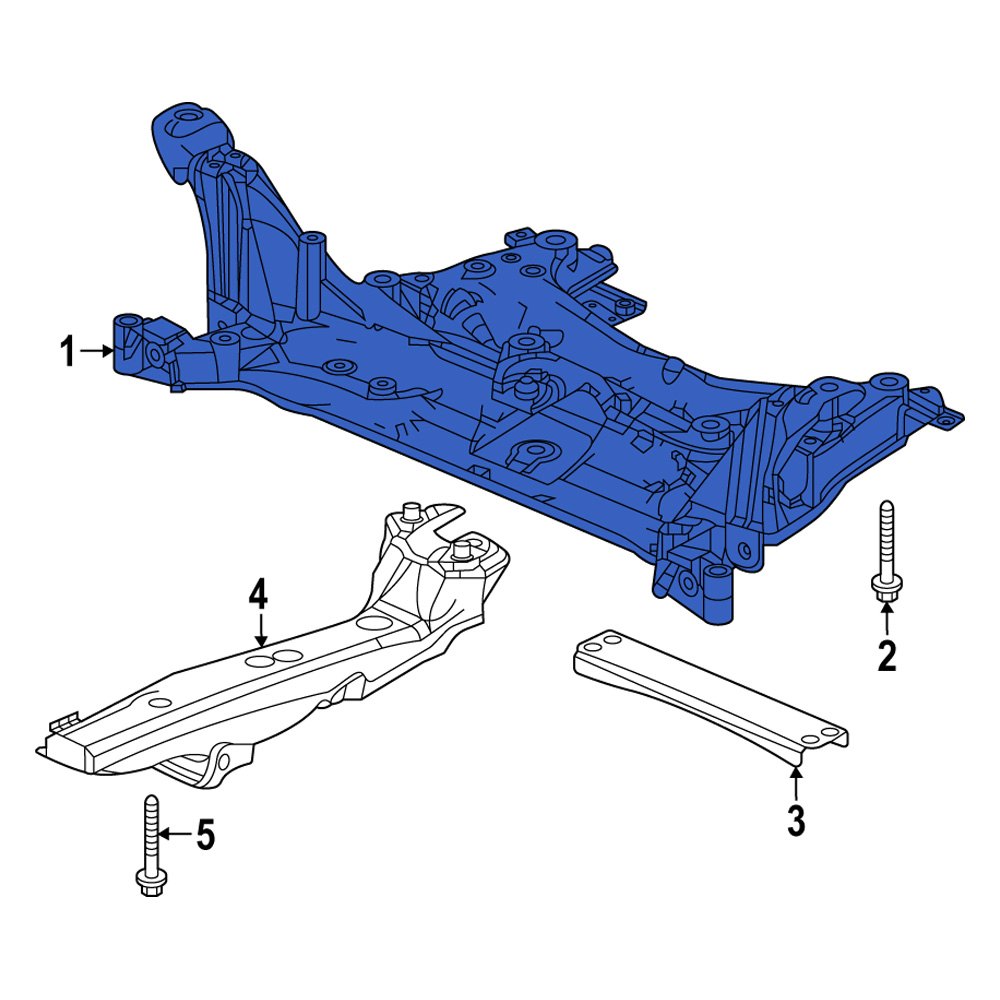 Acura OE 50200T20A02 Front Suspension Subframe Crossmember