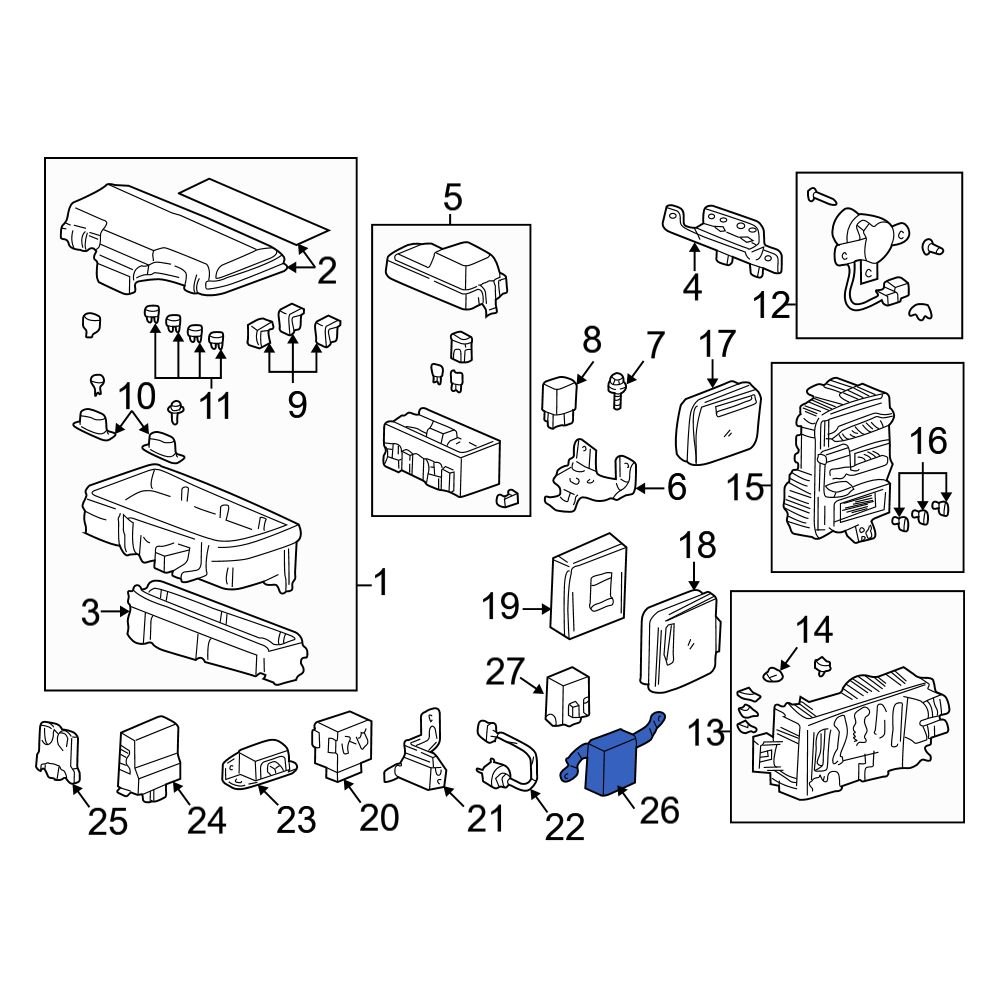 Acura OE 72256S0KA01 Power Window Control Module