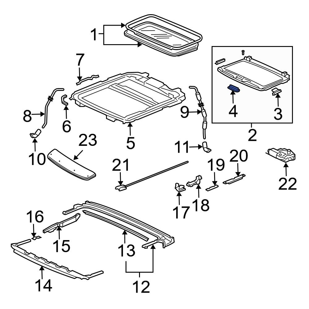 Acura OE 70611SEPA01ZE Sunroof Handle