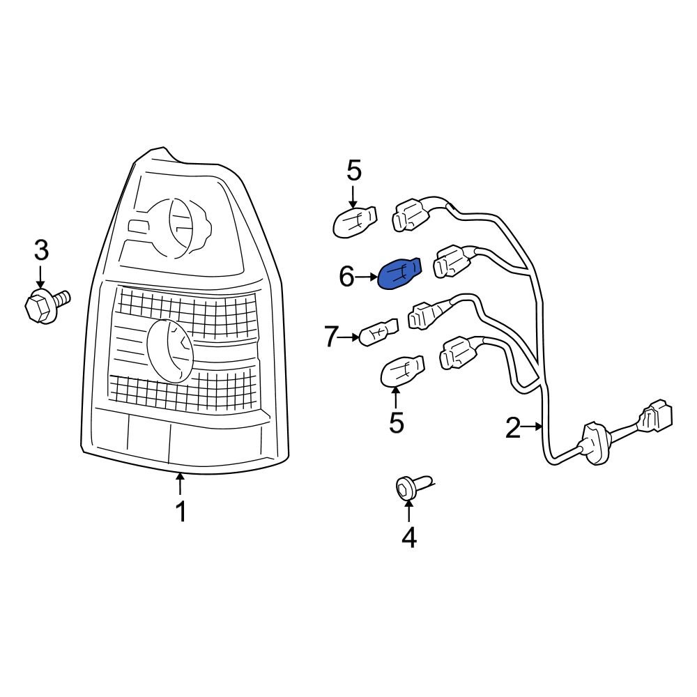 Acura OE 34901TK8A01 Tail Light Bulb