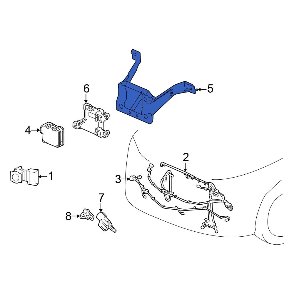 Acura OE 36804TYAA00 Cruise Control Distance Sensor Bracket