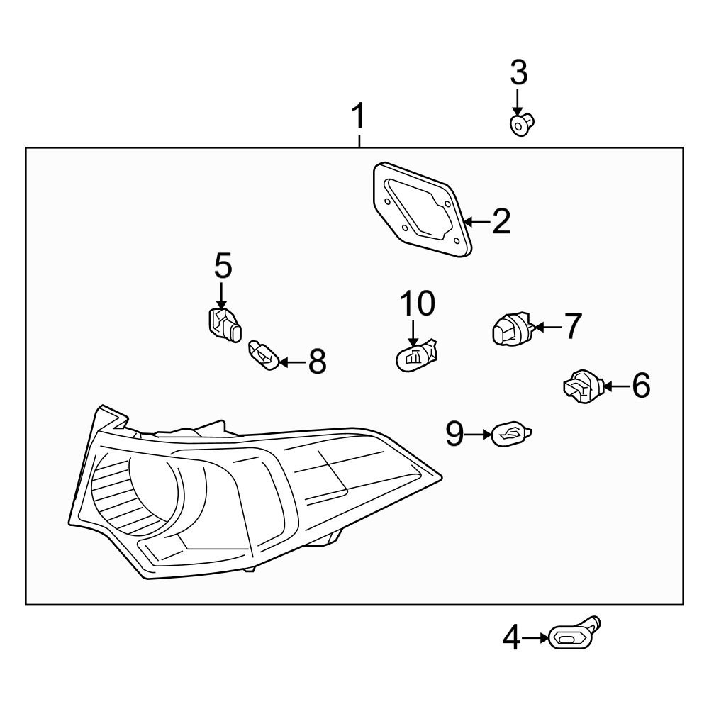Acura OE 34906ST5003 Tail Light Bulb