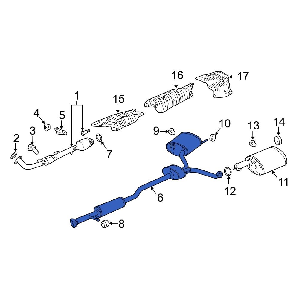 Acura OE 18307TZ4A81 - Exhaust Muffler