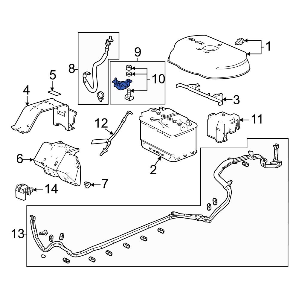 Acura OE 38920TGVA01 Battery Current Sensor