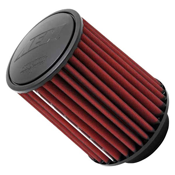 AEM Intakes® 212057DK DryFlow® Round Tapered Red Air Filter (4" F x