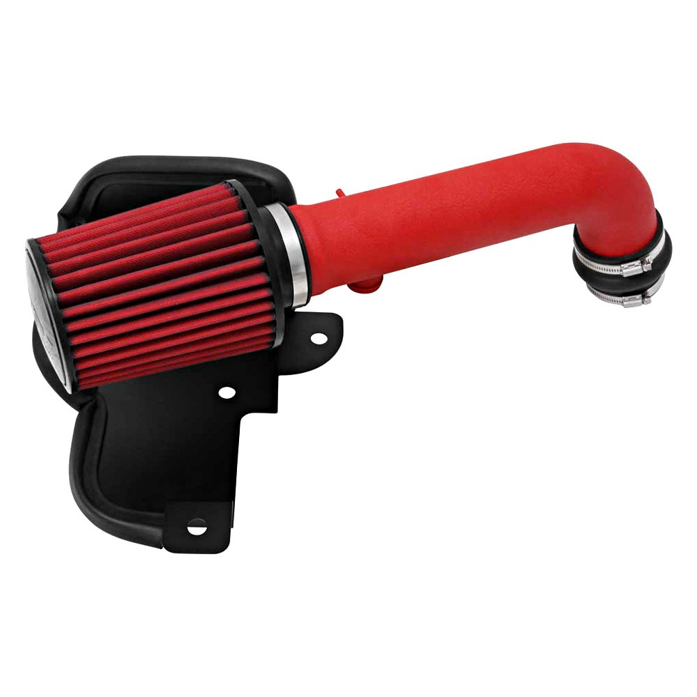 AEM Intakes® 21746WR Aluminum Wrinkle Red Cold Air Intake System