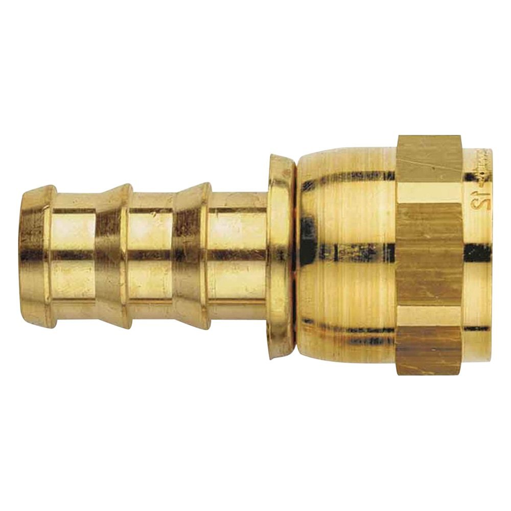 Aeroquip® FBM1222 Brass Socketless Fuel Hose Barb to Swivel Hose End