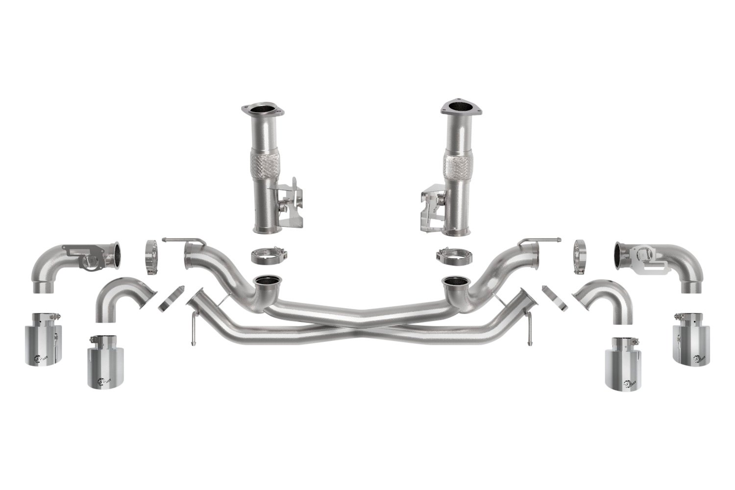 aFe® 4934124NMP Mach Force XP™ 304 SS Muffler Delete CatBack